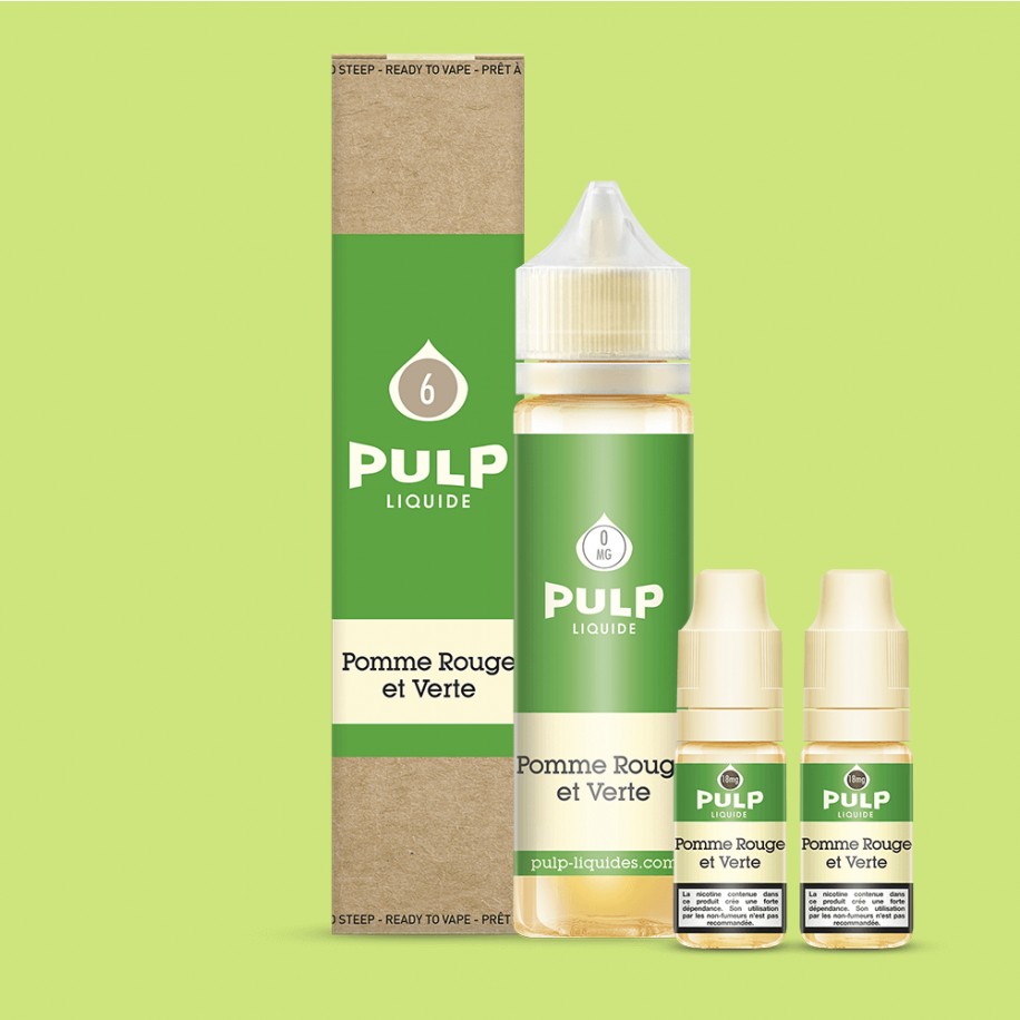 elfbar nachfüll pod läuft aus Pack Pomme Rouge et Verte - 60 ml