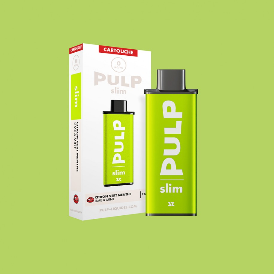 Cartouche Citron Vert Menthe - Le Pod slim by PULP - 2 ml