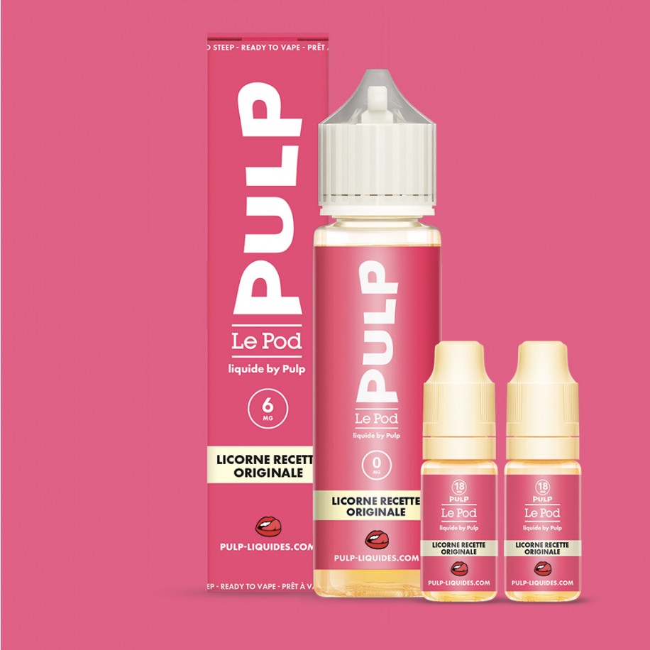 Licorne Recette Originale - Pack 60 ml - Le Pod Liquide Licorne Recette Originale - Pack 60 ml - Le Pod Liquide
