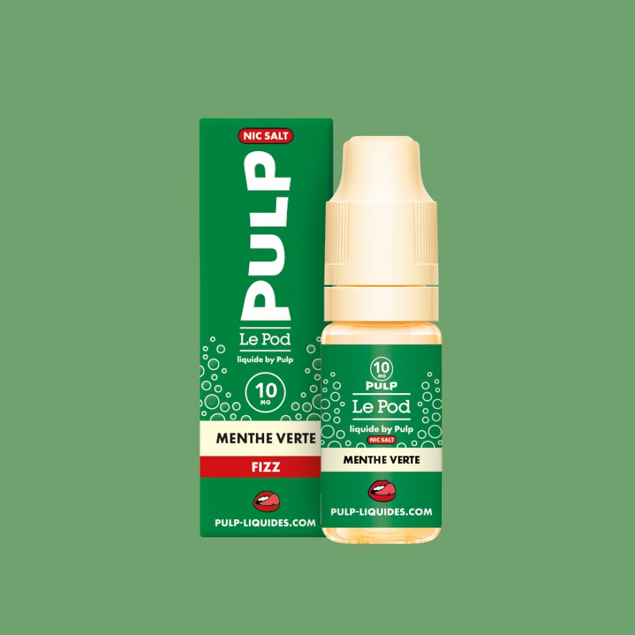 E-liquide Menthe Verte – 10 ml sels de nicotine