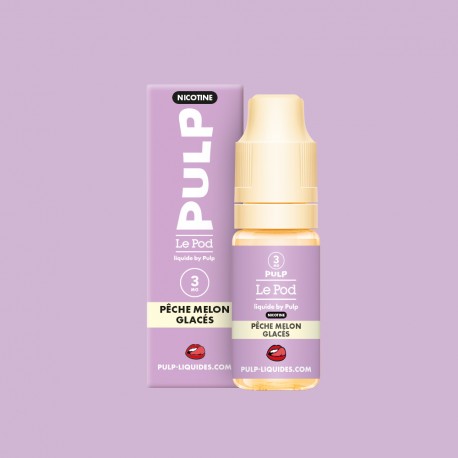 Le Pod Liquide Nic base - Pêche melon glacés